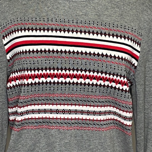 - Tommy Hilfiger Heart Fair Isle Turtle Neck Sweater NWT! - Picture 3 of 8